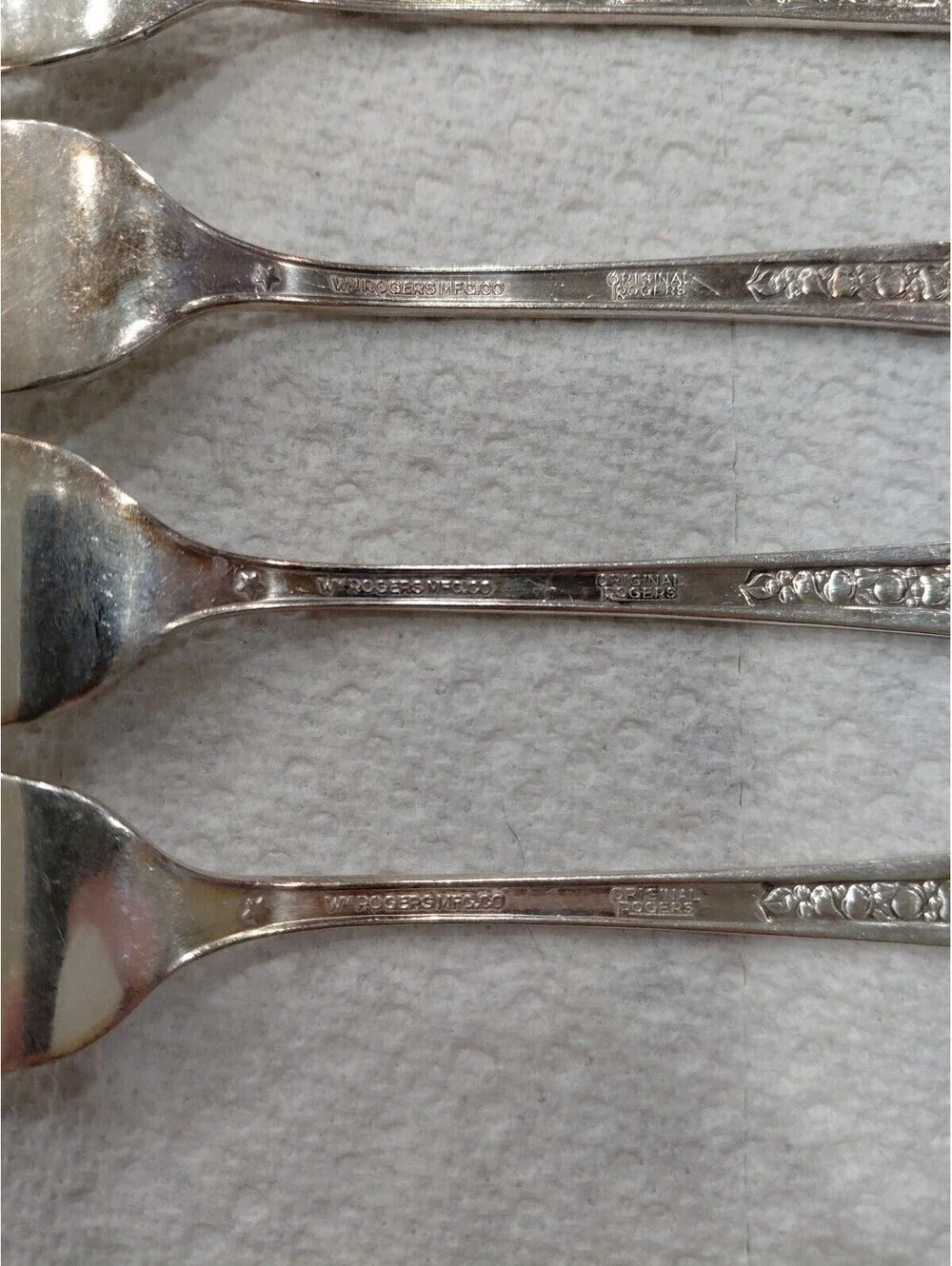 6 WM Rogers Silver Plate 1941 Priscilla Lady Ann Salad Forks 6